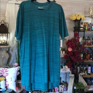 Lularoe Patrick Shirt XL Heathered Teal Color-NEW
